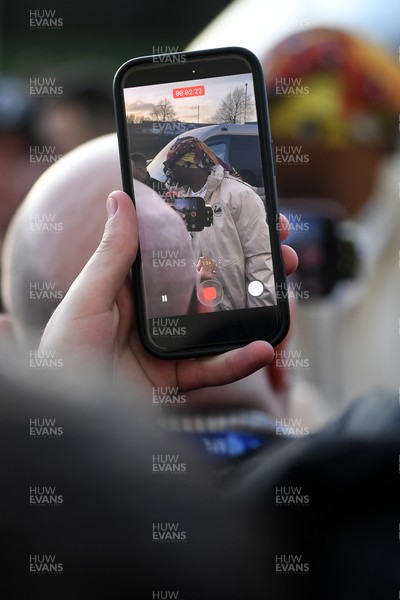 240226 - Swansea City v Preston North End - Sky Bet Championship - Picture shows Swansea City Majority Shareholder Snoop Dogg arriving at the Swanseacom Stadium