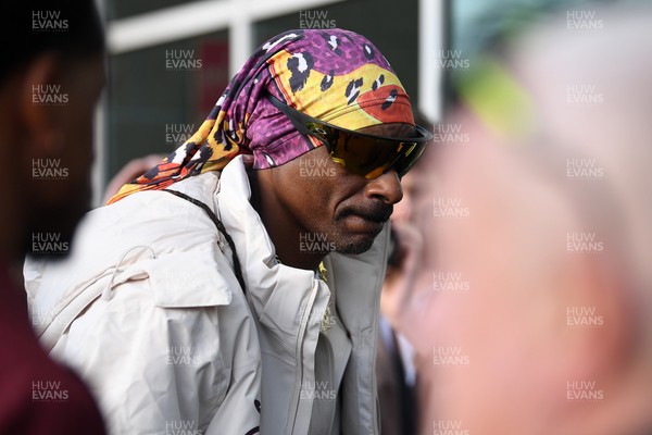 240226 - Swansea City v Preston North End - Sky Bet Championship - Picture shows Swansea City Majority Shareholder Snoop Dogg arriving at the Swanseacom Stadium
