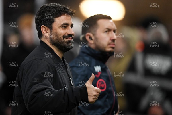 240226 - Swansea City v Preston North End - Sky Bet Championship - Vitor Matos, Swansea Head Coach