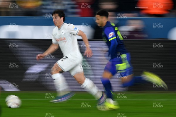 240226 - Swansea City v Preston North End - Sky Bet Championship - Goncalo Franco of Swansea City
