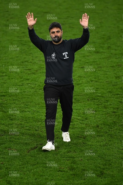 240226 - Swansea City v Preston North End - Sky Bet Championship - Vitor Matos, Swansea Head Coach at full time