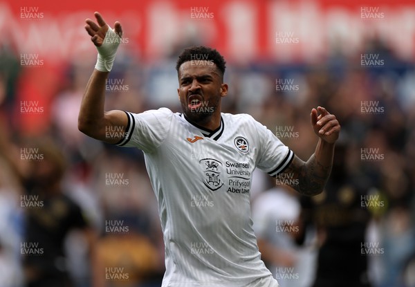 070522 - Swansea City v Queens Park Rangers - SkyBet Championship -  A frustrated Cyrus Christie of Swansea City
