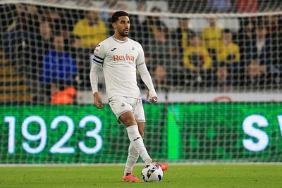 221025 - Swansea City v Queens Park Rangers - Sky Bet Championship - Ben Cabango of Swansea City
