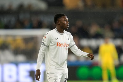 221025 - Swansea City v Queens Park Rangers - Sky Bet Championship - Zeidane Inoussa of Swansea City