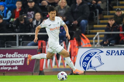 221025 - Swansea City v Queens Park Rangers - Sky Bet Championship - Eom Ji-Sung of Swansea City