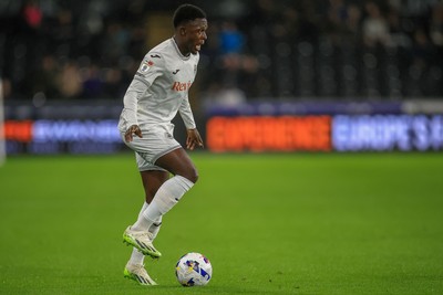 221025 - Swansea City v Queens Park Rangers - Sky Bet Championship - Zeidane Inoussa of Swansea City