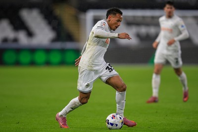 221025 - Swansea City v Queens Park Rangers - Sky Bet Championship - Ronald of Swansea City