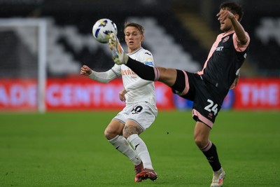 221025 - Swansea City v Queens Park Rangers - Sky Bet Championship - Ethan Galbraith of Swansea City