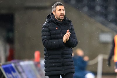 221025 - Swansea City v Queens Park Rangers - Sky Bet Championship - Swansea City Manager Alan Sheehan 