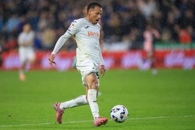 221025 - Swansea City v Queens Park Rangers - Sky Bet Championship - Ronald of Swansea City