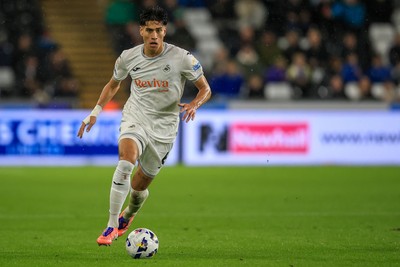 221025 - Swansea City v Queens Park Rangers - Sky Bet Championship - Marko Stamenic of Swansea City