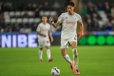 221025 - Swansea City v Queens Park Rangers - Sky Bet Championship - Marko Stamenic of Swansea City