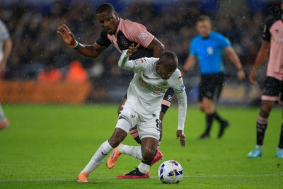 221025 - Swansea City v Queens Park Rangers - Sky Bet Championship - Malick Yalcouye of Swansea City