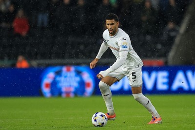 221025 - Swansea City v Queens Park Rangers - Sky Bet Championship - Ben Cabango of Swansea City