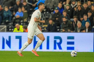 221025 - Swansea City v Queens Park Rangers - Sky Bet Championship - Cameron Burgess of Swansea City
