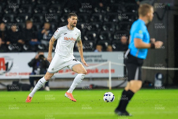 221025 - Swansea City v Queens Park Rangers - Sky Bet Championship - Cameron Burgess of Swansea City
