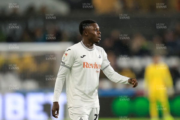 221025 - Swansea City v Queens Park Rangers - Sky Bet Championship - Zeidane Inoussa of Swansea City
