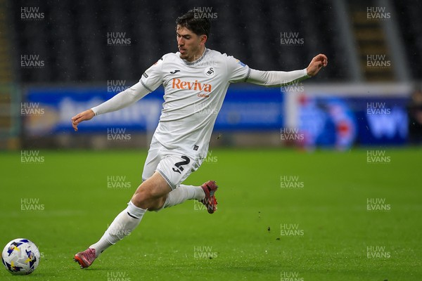 221025 - Swansea City v Queens Park Rangers - Sky Bet Championship - Josh Key of Swansea City