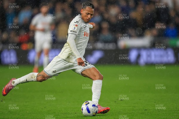 221025 - Swansea City v Queens Park Rangers - Sky Bet Championship - Ronald of Swansea City