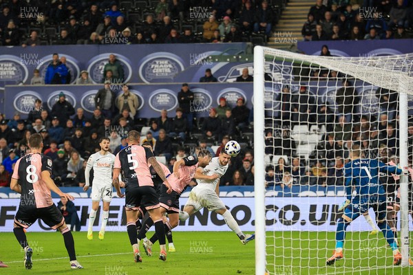 221025 - Swansea City v Queens Park Rangers - Sky Bet Championship - Zan Vipotnik of Swansea City