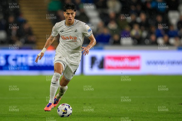 221025 - Swansea City v Queens Park Rangers - Sky Bet Championship - Marko Stamenic of Swansea City