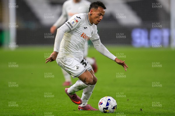 221025 - Swansea City v Queens Park Rangers - Sky Bet Championship - Ronald of Swansea City