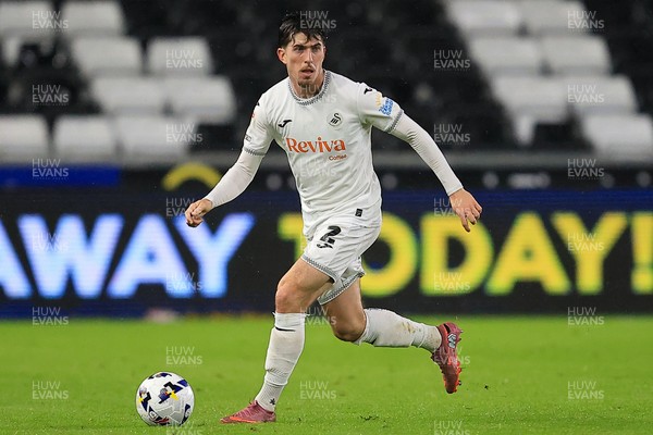 221025 - Swansea City v Queens Park Rangers - Sky Bet Championship - Josh Key of Swansea City