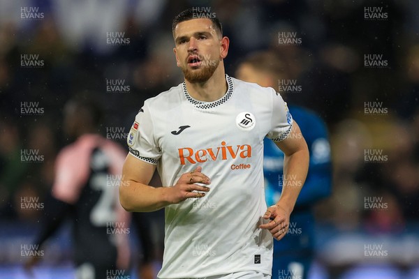 221025 - Swansea City v Queens Park Rangers - Sky Bet Championship - Zan Vipotnik of Swansea City