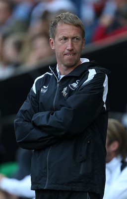 290918 - Swansea City v Queens Park Rangers - SkyBet Championship - Swansea City Manager Graham Potter