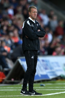 290918 - Swansea City v Queens Park Rangers - SkyBet Championship - Swansea City Manager Graham Potter