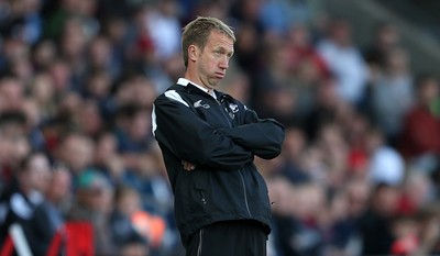 290918 - Swansea City v Queens Park Rangers - SkyBet Championship - Swansea City Manager Graham Potter