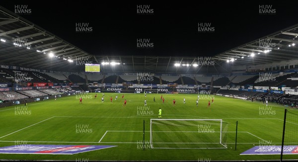 301220 - Swansea City v Reading, Sky Bet Championship - A general view of the match at the Liberty Stadium played on a new pitch after the poor condition of the previous one was criticised