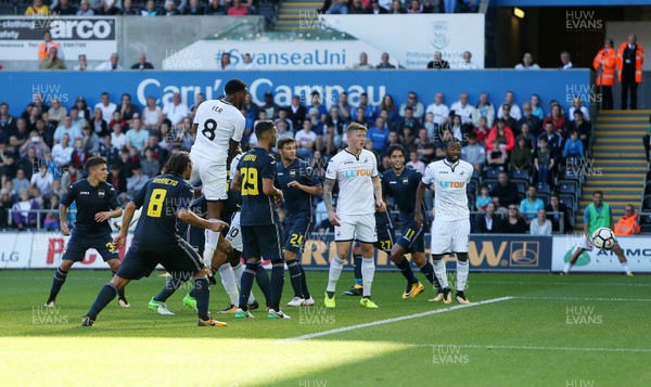 050817 - Swansea City v Sampdoria - Pre Season Friendly - Leroy Fer of Swansea scores a goal