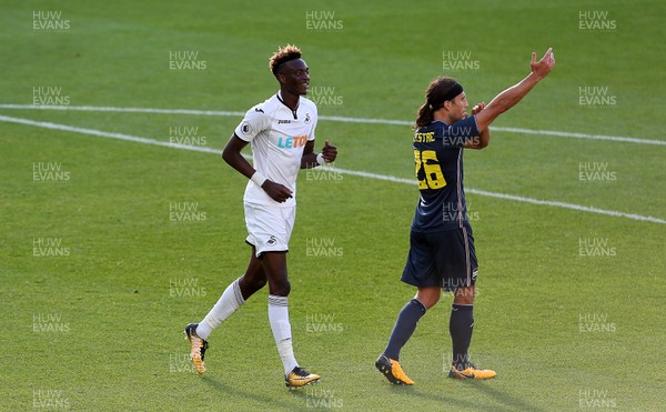 050817 - Swansea City v Sampdoria - Pre Season Friendly - Tammy Abraham of Swansea celebrates scoring a goal