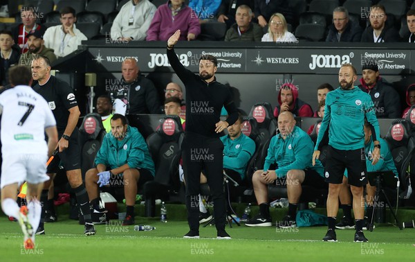 130922 - Swansea City v Sheffield United - SkyBet Championship - Swansea City Manager Russell Martin