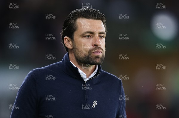 140821 - Swansea City v Sheffield United, EFL Sky Bet Championship - Swansea City head coach Russell Martin during the match