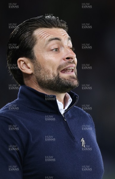 140821 - Swansea City v Sheffield United, EFL Sky Bet Championship - Swansea City head coach Russell Martin during the match