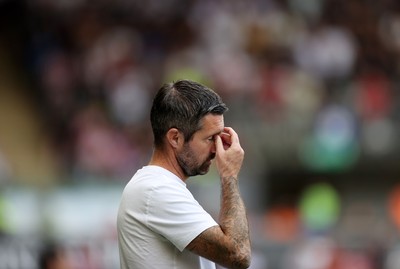 160825 - Swansea City v Sheffield United - SkyBet Championship - Swansea City Manager Alan Sheehan 