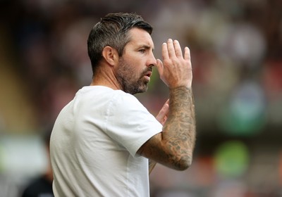 160825 - Swansea City v Sheffield United - SkyBet Championship - Swansea City Manager Alan Sheehan 
