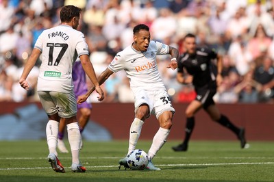 160825 - Swansea City v Sheffield United - SkyBet Championship - Ronald of Swansea City scores a goal