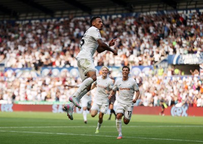160825 - Swansea City v Sheffield United - SkyBet Championship - Ronald of Swansea City celebrates scoring a goal