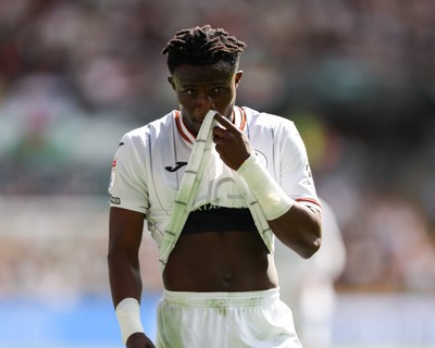 220826 - Swansea City v Sheffield United - Sky Bet Championship - Joseph Opoku of Swansea City in action