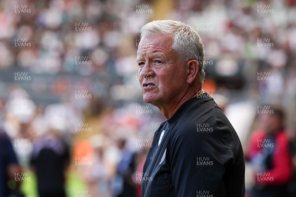 220826 - Swansea City v Sheffield United - Sky Bet Championship - Chris Wilder  Manager of Sheffield United on the touchline