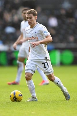 080226 - Swansea City v Sheffield Wednesday - Sky Bet Championship - Leo Walta of Swansea City