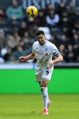 080226 - Swansea City v Sheffield Wednesday - Sky Bet Championship - Ben Cabango of Swansea City