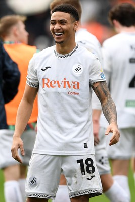 080226 - Swansea City v Sheffield Wednesday - Sky Bet Championship - Gustavo Nunes of Swansea City at full time