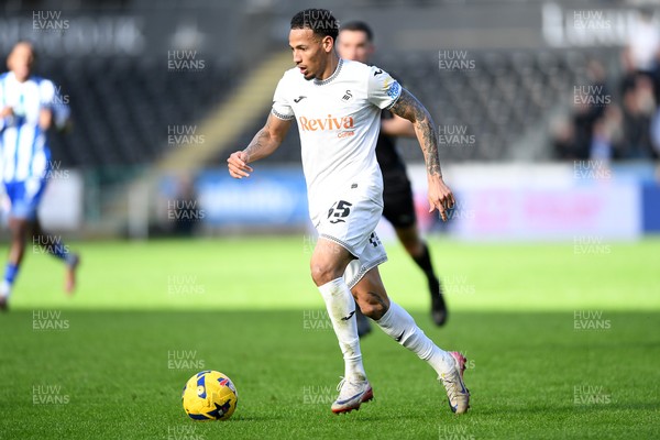 080226 - Swansea City v Sheffield Wednesday - Sky Bet Championship - Ronald of Swansea City
