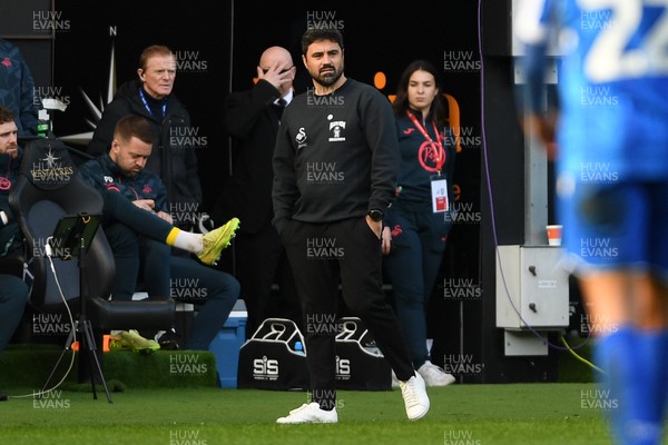 080226 - Swansea City v Sheffield Wednesday - Sky Bet Championship - Vitor Matos, Swansea Head Coach