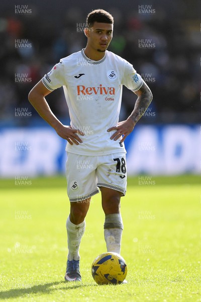 080226 - Swansea City v Sheffield Wednesday - Sky Bet Championship - Gustavo Nunes of Swansea City