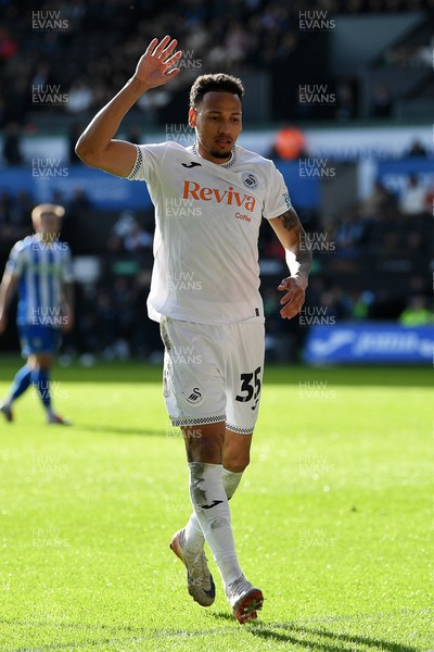 080226 - Swansea City v Sheffield Wednesday - Sky Bet Championship - Ronald of Swansea City